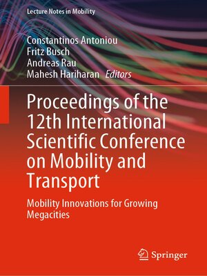 cover image of Proceedings of the 12th International Scientific Conference on Mobility and Transport
